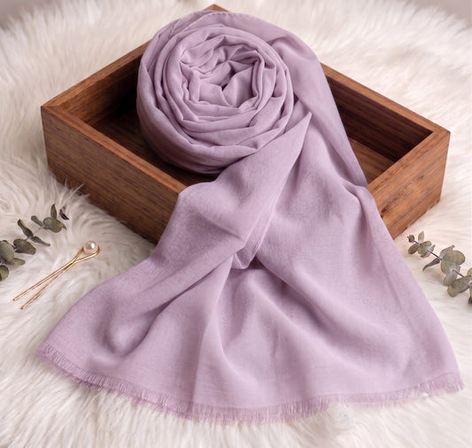 Premium Turkish Lawn Hijab – Ultra-Breathable, No-Slip Summer Scarf. (Coral)