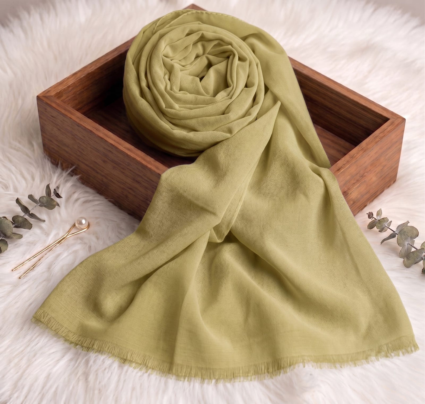 Premium Turkish Lawn Hijab – Ultra-Breathable, No-Slip Summer Scarf (White)