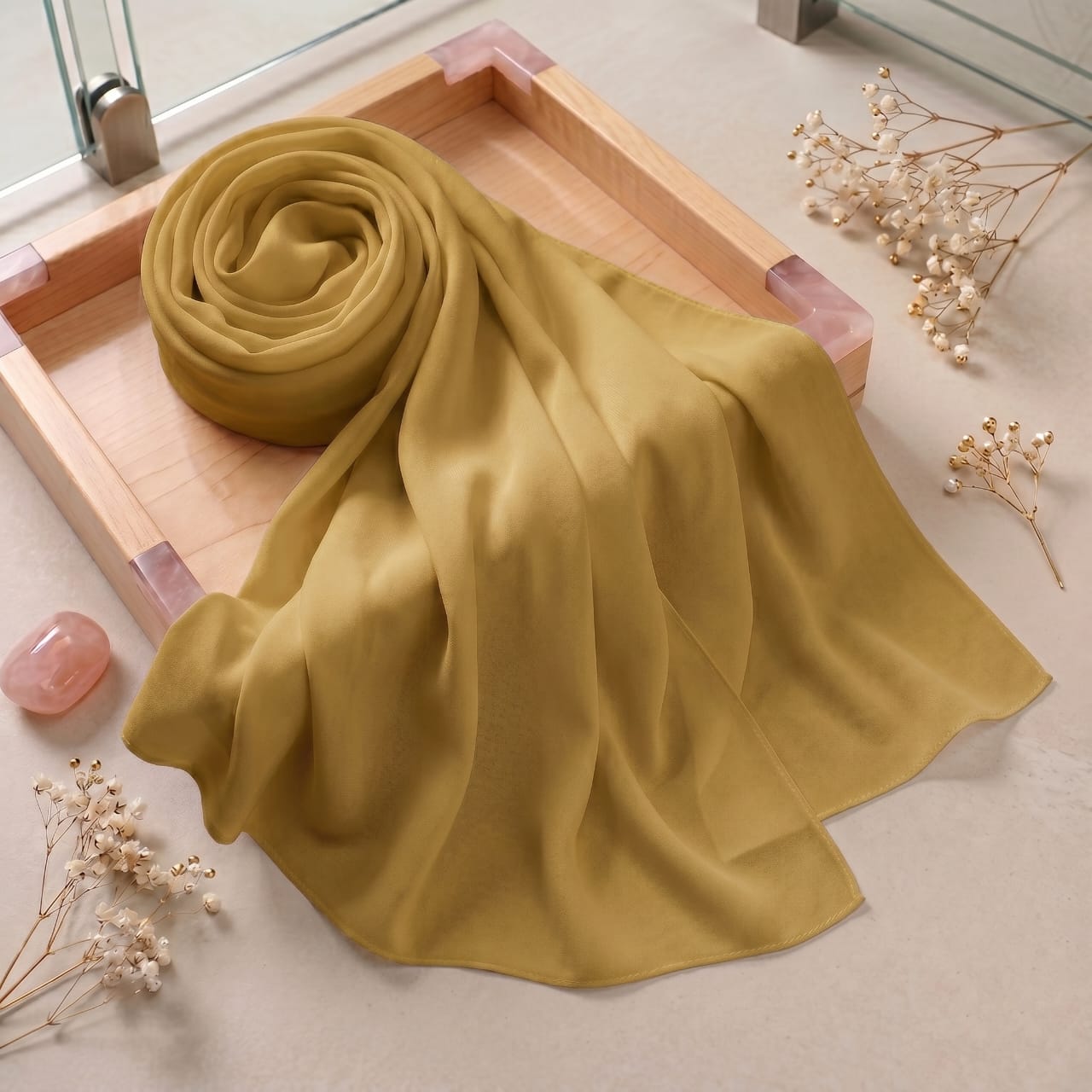 Luxurious Georgette Chiffon Scarf – 72 x 30 Inches Max Coverage