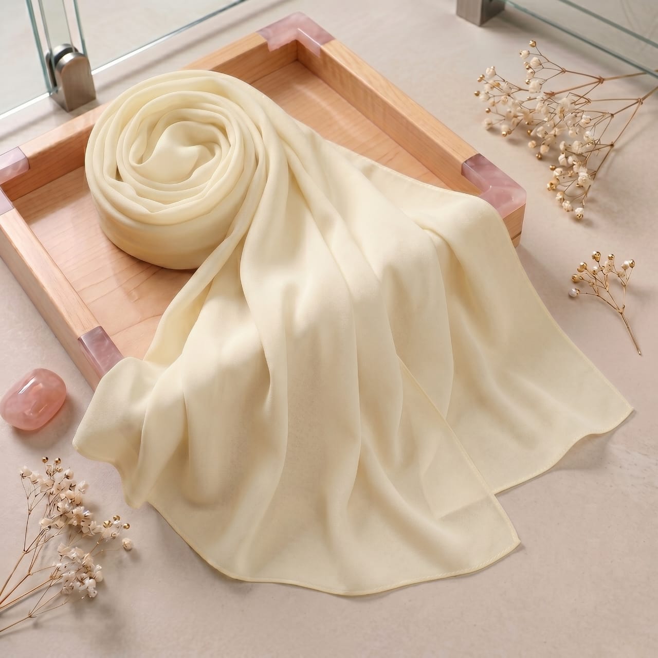 Luxurious Georgette Chiffon Scarf – 72 x 30 Inches Max Coverage