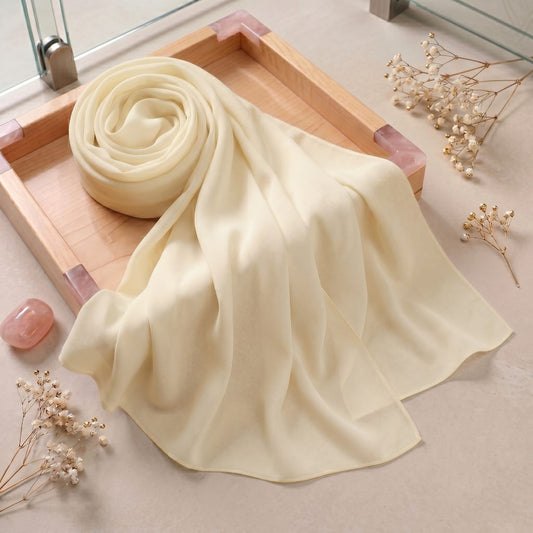 Luxurious Georgette Chiffon Scarf – 72 x 30 Inches Max Coverage
