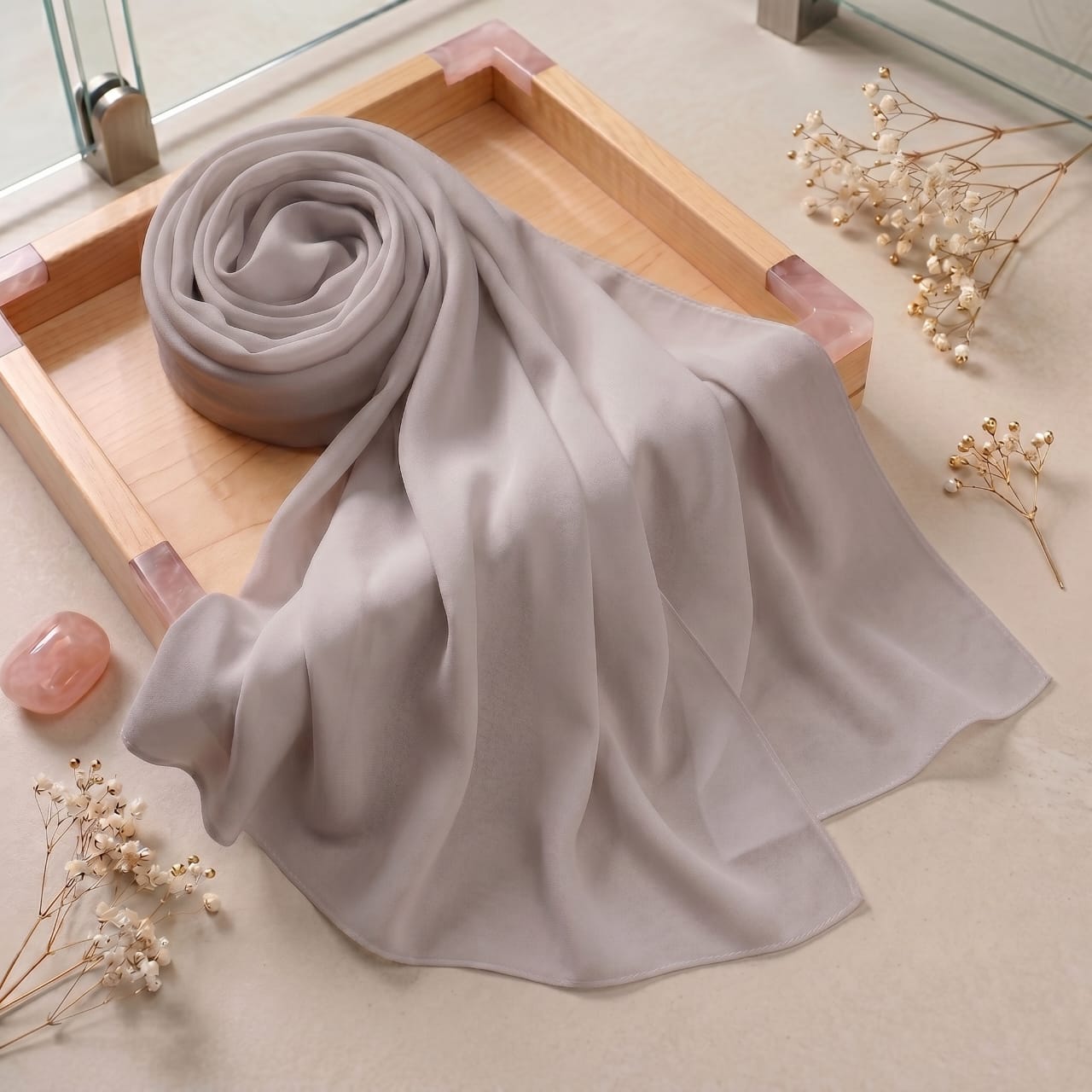 Luxurious Georgette Chiffon Scarf – 72 x 30 Inches Max Coverage
