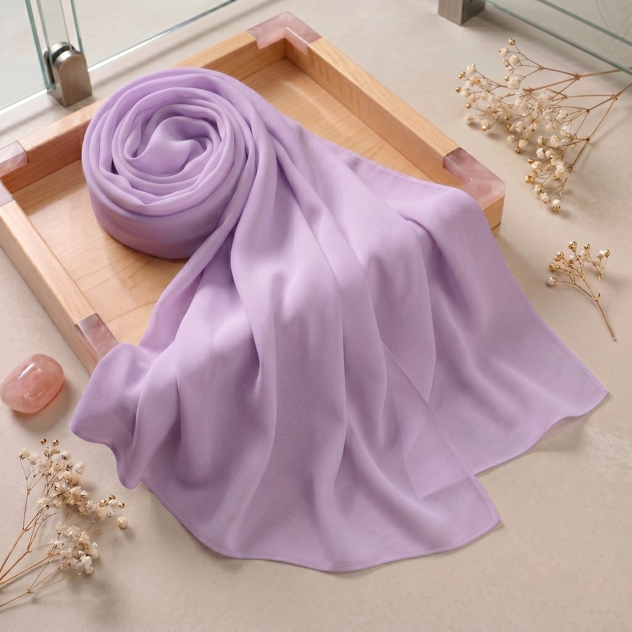 Luxurious Georgette Chiffon Scarf – 72 x 30 Inches Max Coverage